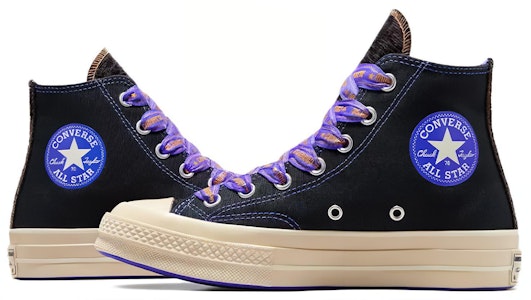 Converse Chuck 70 High 'Ribbon Laces - Hitam Biru Api' A07976C Shop Converse Chuck 70 High 'Ribbon Laces - Hitam Biru Api' A07976C