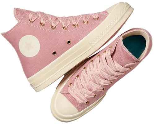 Converse Chuck 70 High 'Ribbon Laces - Night Flamingo' A07977C Details for Converse Chuck 70 High 'Ribbon Laces - Night Flamingo' A07977C