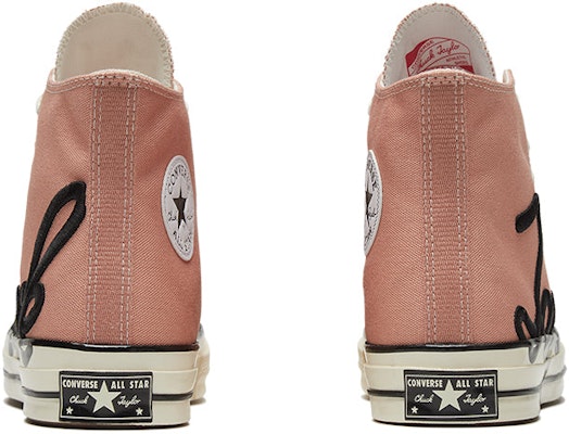 匡威Chuck 70高帮 '签名印花 - 玫瑰金' 167697C Shop 匡威Chuck 70高帮 '签名印花 - 玫瑰金' 167697C