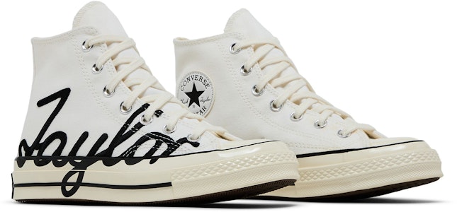 Converse Chuck 70 High 'Scripted Signature Print - Putih Egret' 167696C Cheap Converse Chuck 70 High 'Scripted Signature Print - Putih Egret' 167696C