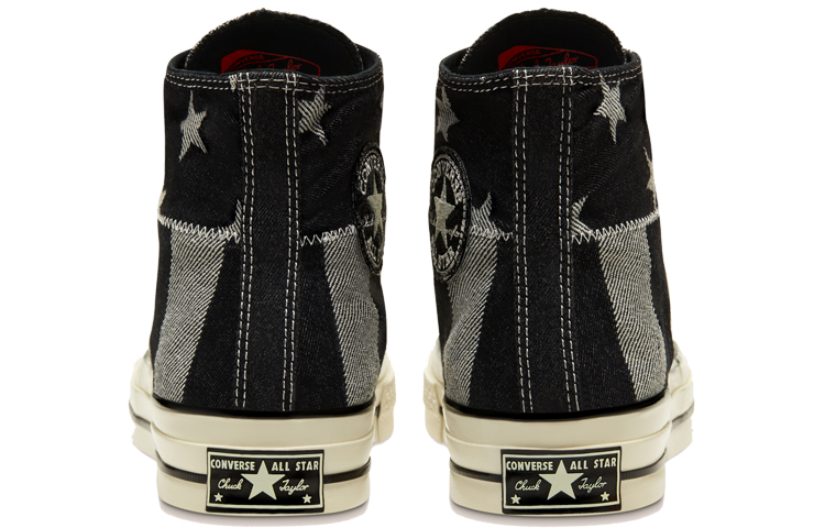 Shop 컨버스 척 70 하이 '스타 & 스트라이프 - 데님' 167709C