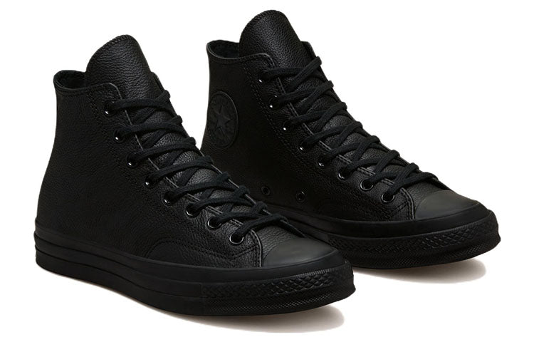 Lookbook 컨버스 척 70 하이 '토널 가죽 - 블랙' A00732C