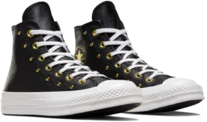 (Women) Converse Chuck 70 Hi 'Black White Gold Metallic' A06809C Shop (Women) Converse Chuck 70 Hi 'Black White Gold Metallic' A06809C