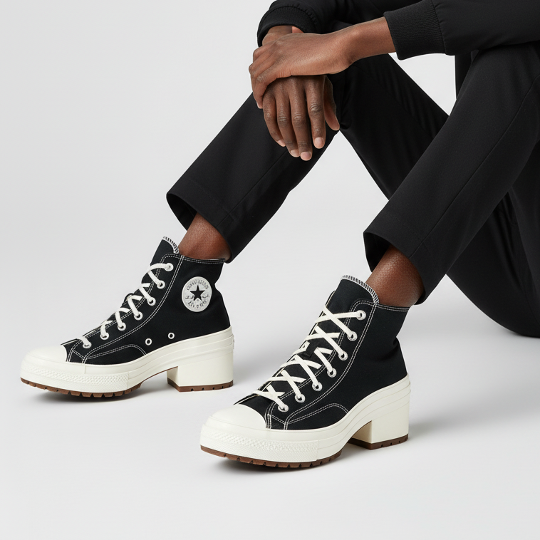 Order Converse Chuck 70 High De Luxe Heel 'Hitam Egret' A05347C