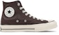 Converse Chuck 70 Kulit Tinggi 'Colorblock - Dark Root Brown'. 169582C