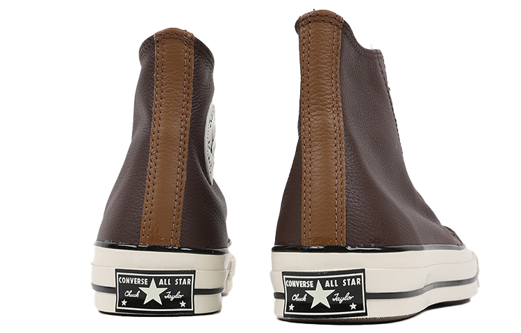 Shop Converse Chuck 70 Kulit Tinggi 'Colorblock - Dark Root Brown' 169582C