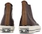 Converse Chuck 70 Kulit Tinggi 'Colorblock - Dark Root Brown'. 169582C