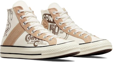 Converse Chuck 70 皮革拼接高帮 '米白酒香棕' A07122C Lookbook Converse Chuck 70 皮革拼接高帮 '米白酒香棕' A07122C