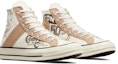 Lookbook Converse Chuck 70 Kulit Overlay Tinggi 'Egret Champagne Tan' A07122C