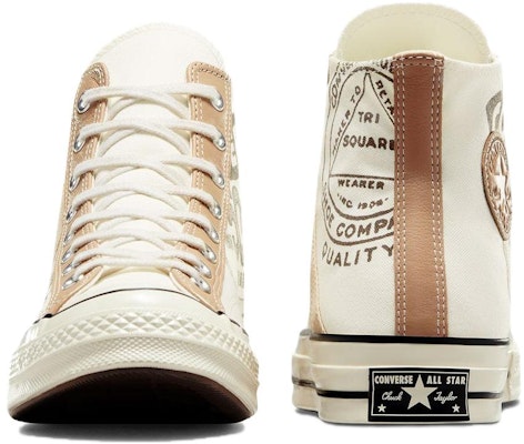 Converse Chuck 70 Cuero Overlay High 'Egret Champagne Tan' A07122C Shop Converse Chuck 70 Cuero Overlay High 'Egret Champagne Tan' A07122C
