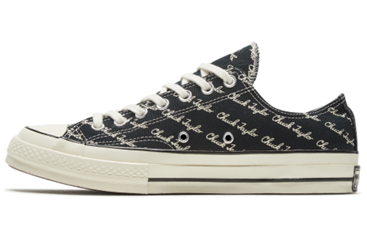 Converse Chuck 70 Low 'Scripted Signature Print - Black Egret' 167698C