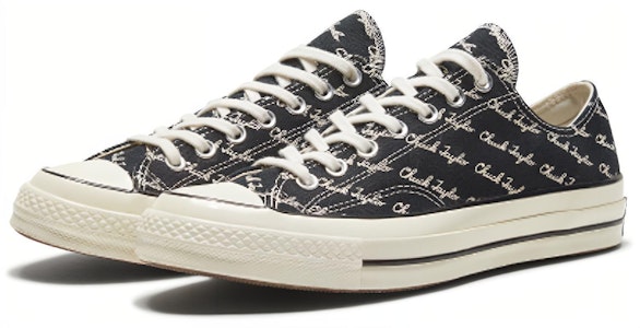 Converse Chuck 70 Low 'Scripted Signature Print - Hitam Egret' 167698C Lookbook Converse Chuck 70 Low 'Scripted Signature Print - Hitam Egret' 167698C