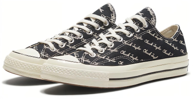 Converse Chuck 70 Low 'Scripted Signature Print - Hitam Egret' 167698C Lookbook Converse Chuck 70 Low 'Scripted Signature Print - Hitam Egret' 167698C