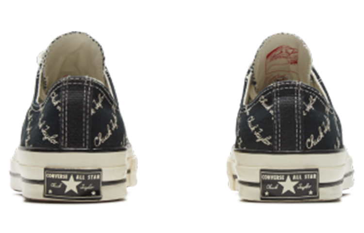 Shop Converse Chuck 70 Low 'Scripted Signature Print - Hitam Egret' 167698C