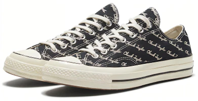 Shop Converse Chuck 70 低筒『手寫簽名印花 - 黑色藏青』167698C