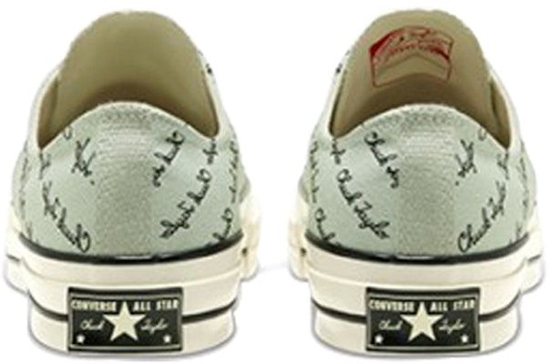 컨버스 척 70 로우 '시그니처 프린트 - 그린 옥사이드' 167699C Shop 컨버스 척 70 로우 '시그니처 프린트 - 그린 옥사이드' 167699C