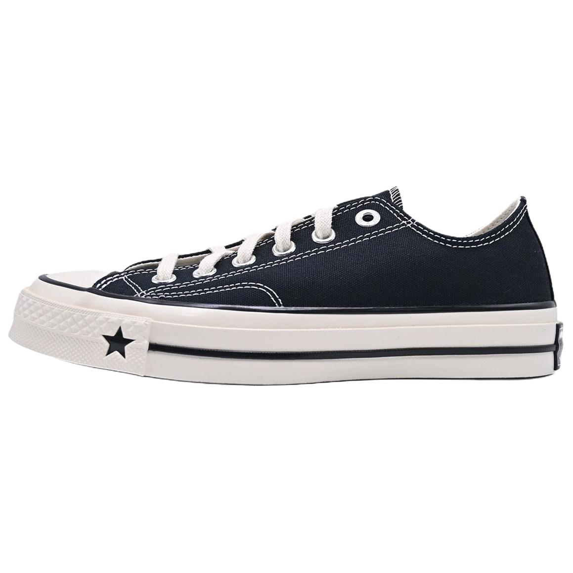 Converse Chuck 70 Low Black Canvas Sneakers Comfortable Sport Style A24228C