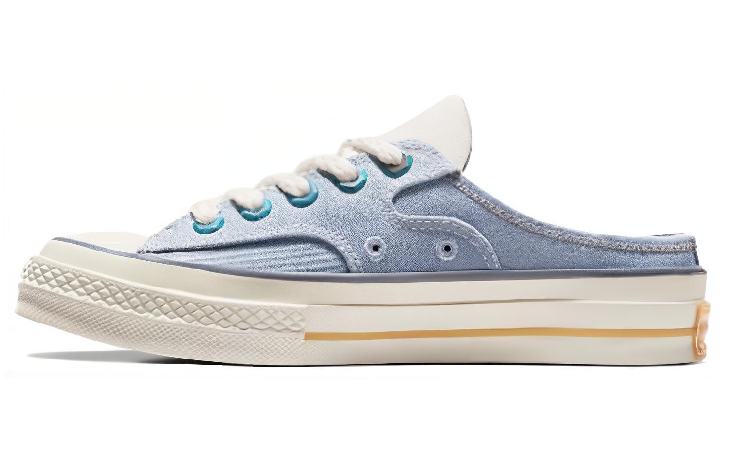 Buy チャック70 ミュール 白/青 A06803C