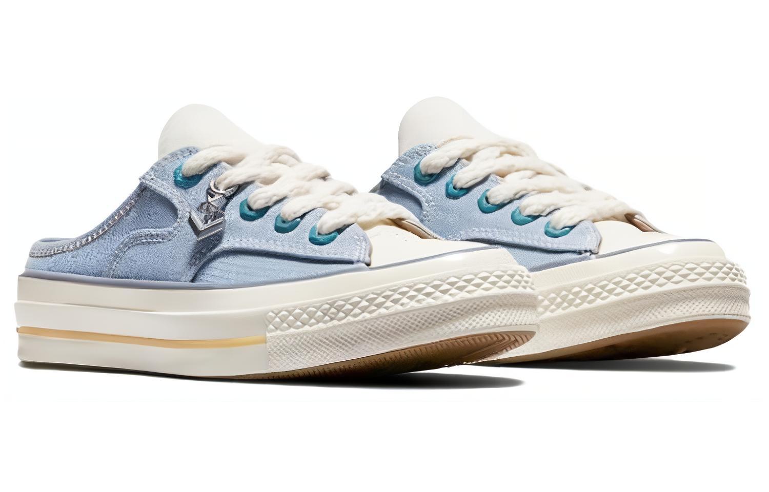 Lookbook チャック70 ミュール 白/青 A06803C