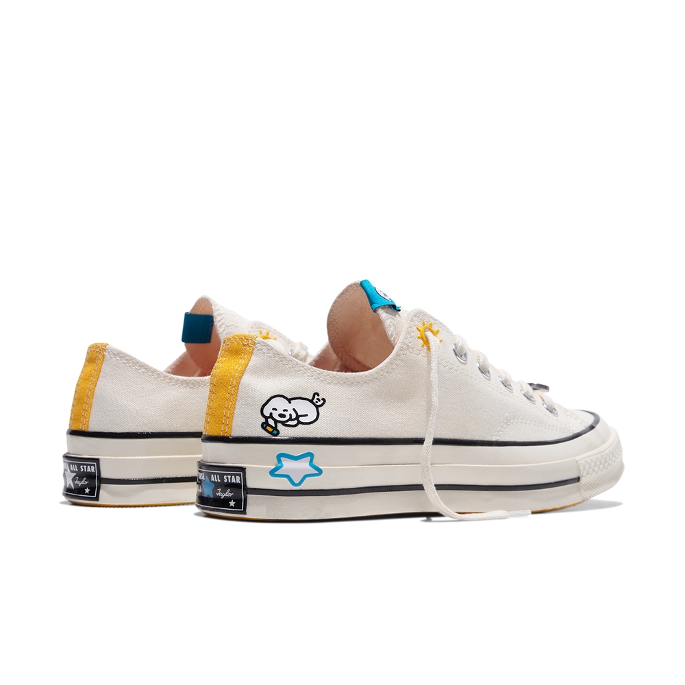 Details for Converse Chuck 70 Ox Egret Giallo Rosso Scarpe Casual A21362C