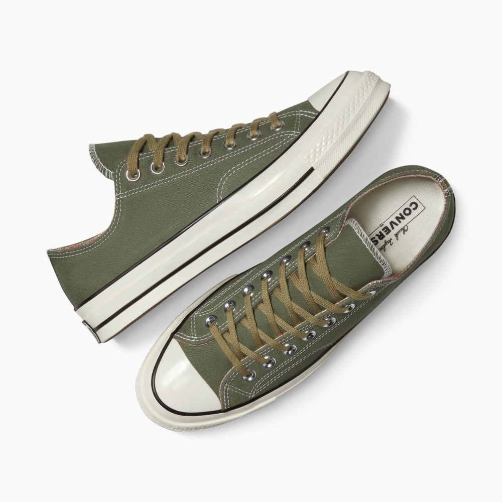 Lookbook Converse Chuck 70 Ox Utility Swamp Core Egret Casual Shoes Green A13292C