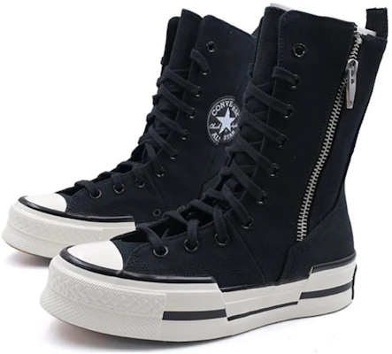 Converse Chuck 70 Plus X High 'Black Egret' A10361C Shop Converse Chuck 70 Plus X High 'Black Egret' A10361C