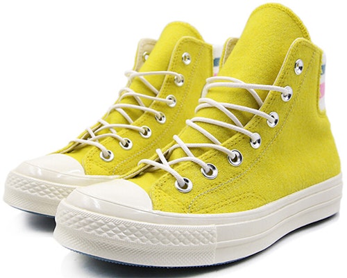 Converse Chuck 70 复古条纹高帮 '浓柠檬黄' 163366C Lookbook Converse Chuck 70 复古条纹高帮 '浓柠檬黄' 163366C