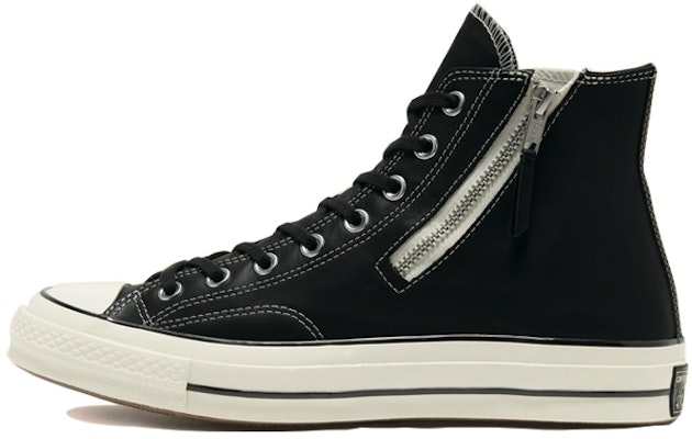 컨버스 척 70 사이드 지퍼 하이 '블랙 에그릿' 166721C Buy 컨버스 척 70 사이드 지퍼 하이 '블랙 에그릿' 166721C