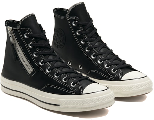 컨버스 척 70 사이드 지퍼 하이 '블랙 에그릿' 166721C Lookbook 컨버스 척 70 사이드 지퍼 하이 '블랙 에그릿' 166721C