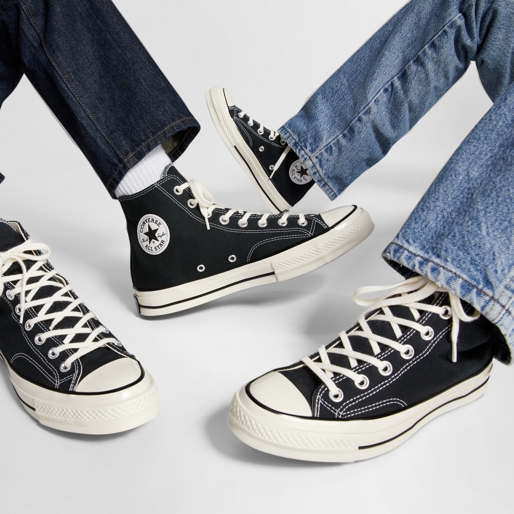 Cheap Converse Chuck 70 Wide Hi Noir/Noir/Egret Baskets Décontractées. A10354C