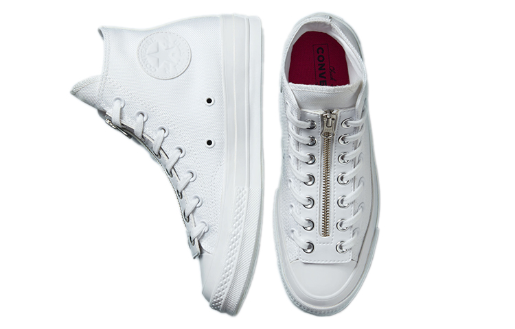 Shop Converse Chuck 70 Zip Tinggi 'Surface Fusion - Putih' 571431C