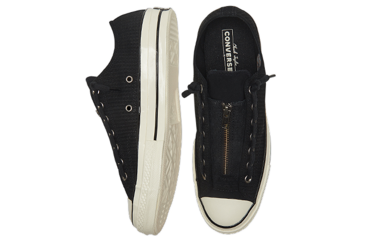 Shop Converse Chuck 70 Zip Low 'Gamuza Grabada - Negro Egret' 169441C