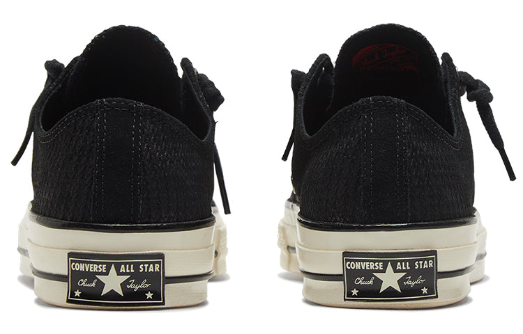 Shop 컨버스 척 70 집 로우 '엠보싱 스웨이드 - 블랙 에그렛' 169441C