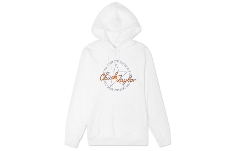 Converse Chuck Letter Print Pullover Sweatshirt White 10022265-A02