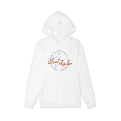 Converse Chuck Letter Print Pullover Sweatshirt White 10022265-A02