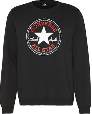 Converse Chuck Patch 基本款黑色休閒男女款圓領長袖舒適衫 10025472-A01 Buy Converse Chuck Patch 基本款黑色休閒男女款圓領長袖舒適衫 10025472-A01