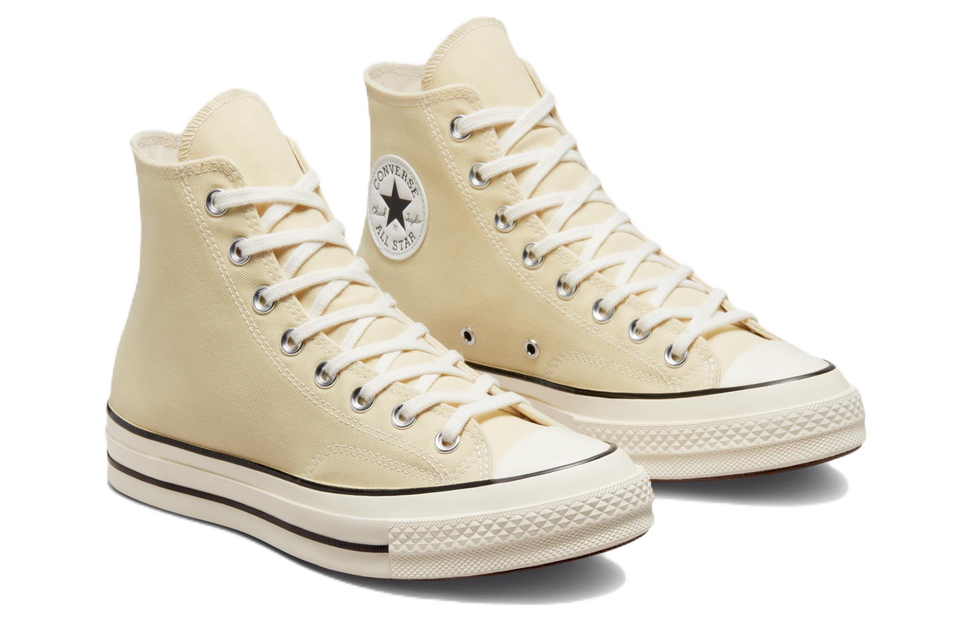 Lookbook Converse Chuck Taylor All-Star 70 Hi 'Kanvas Daur Ulang Lemon Drop' A00458C