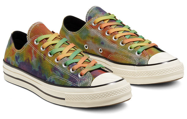 Lookbook 匡威Chuck Taylor All-Star 70s低帮扎染格纹鞋 168879C