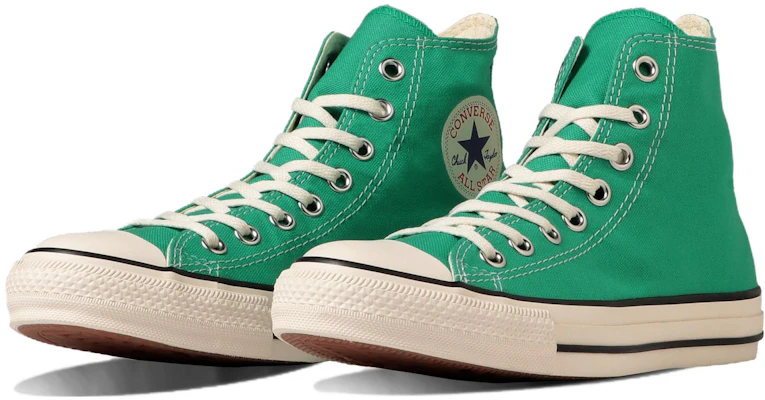 匡威 (Converse) Chuck Taylor All Star 燃燒色 高筒防滑耐磨帆布鞋 男女同款 綠白 日版 Lookbook 匡威 (Converse) Chuck Taylor All Star 燃燒色 高筒防滑耐磨帆布鞋 男女同款 綠白 日版