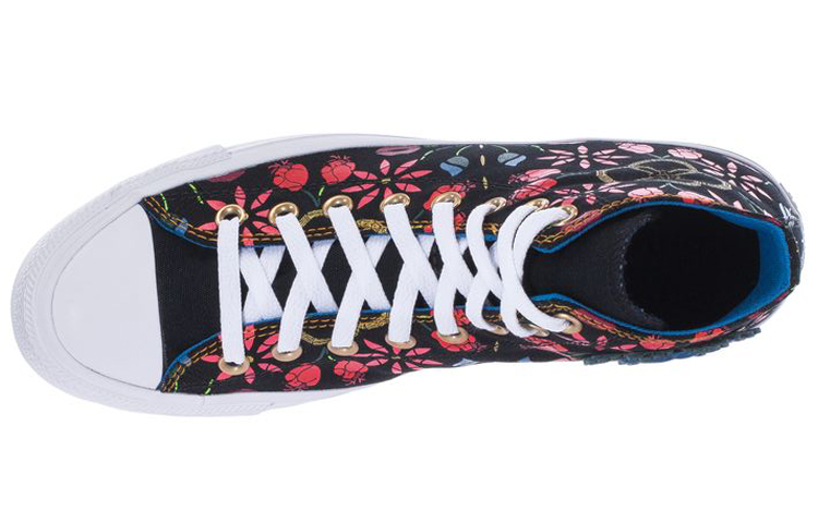 Shop Converse Chuck Taylor All-Star Hi Mi Gente 黑色大學紅 168610C