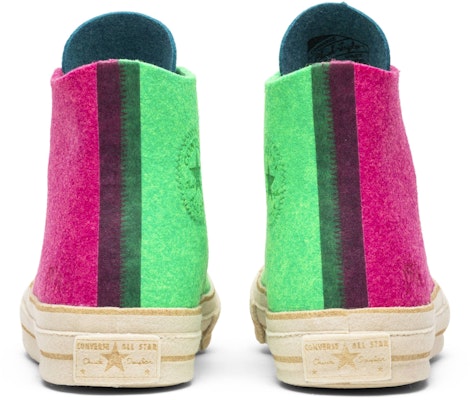Converse Chuck Taylor All ‘Star 70s Hi JW Anderson Felt Fuchsia Purple Island Green 162843C Details for Converse Chuck Taylor All ‘Star 70s Hi JW Anderson Felt Fuchsia Purple Island Green 162843C