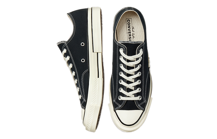 Converse Chuck Taylor All Star 1970s Canvas Shoes 'Black White Orange' 圖 4