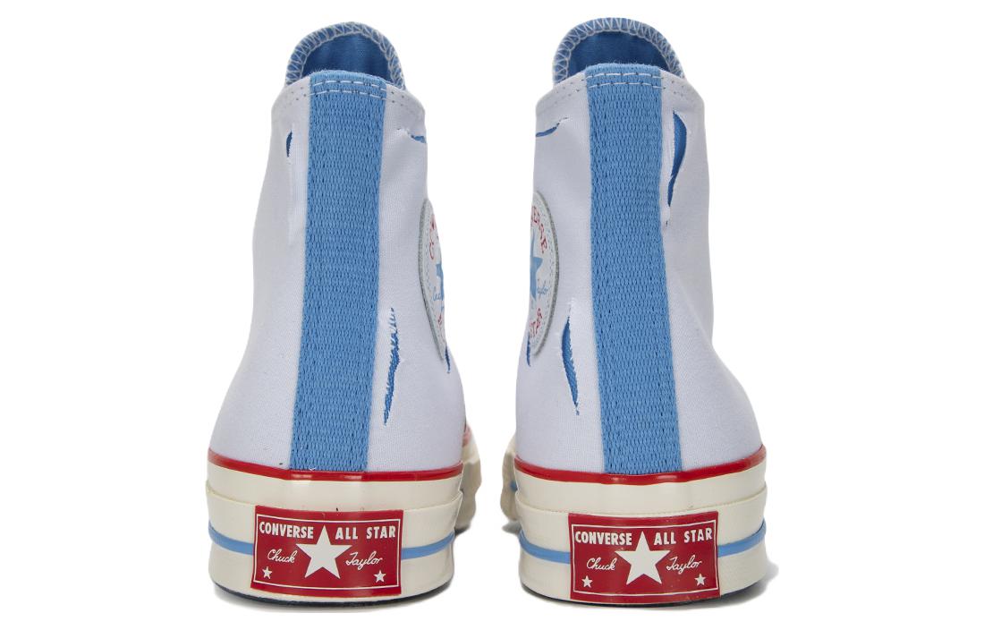 Shop Converse Chuck Taylor All Star 1970s 耐磨輕便防滑 高筒 帆布鞋 男女款 白藍