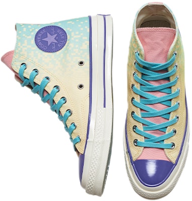 Converse 1970s chuck taylor all star 復古經典 耐磨輕便 高筒 帆布鞋 男女同款 淡黃藍 Purchase Converse 1970s chuck taylor all star 復古經典 耐磨輕便 高筒 帆布鞋 男女同款 淡黃藍