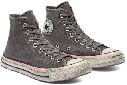 Converse Smoked Canvas Chuck Taylor All Star 1970s 防滑耐磨 高筒帆布鞋 男女同款 骯髒灰 Lookbook Converse Smoked Canvas Chuck Taylor All Star 1970s 防滑耐磨 高筒帆布鞋 男女同款 骯髒灰