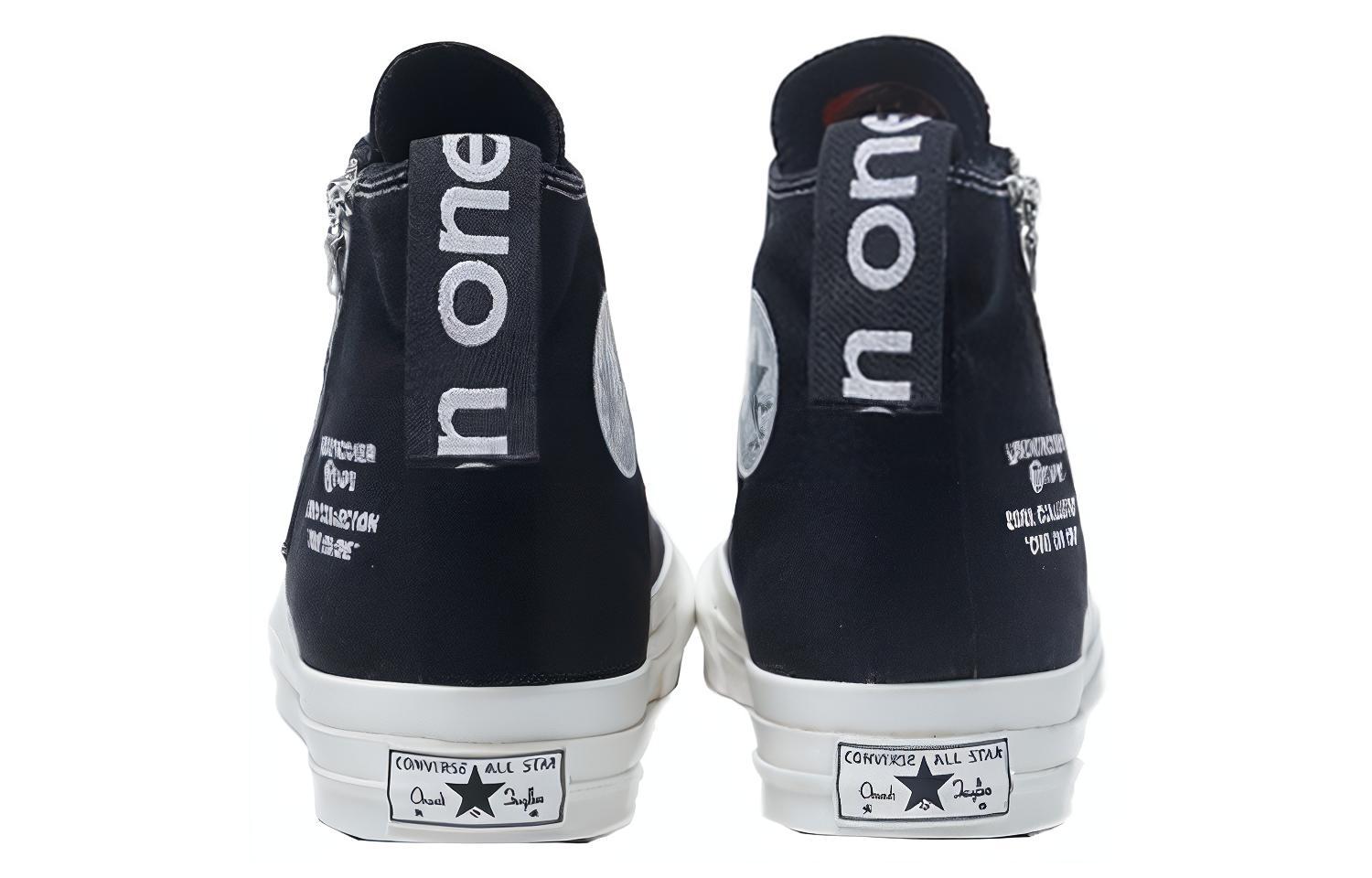 Shop WTAPS x Converse Chuck Taylor All Star 1970s 高筒 防滑耐磨 帆布鞋 男女款 黑色