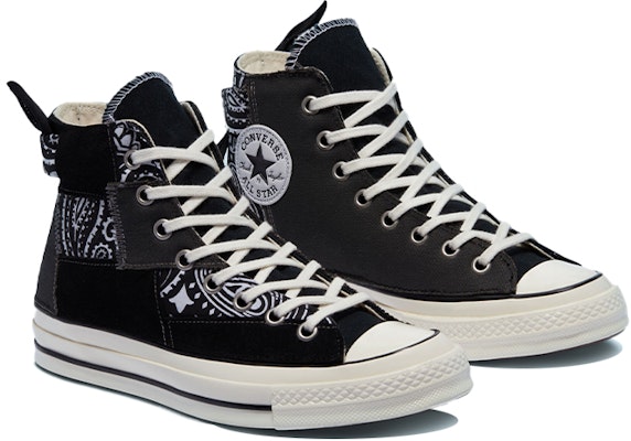 Converse 佩斯利印花 Chuck Taylor All Star 1970s 男女款 黑與白色 Lookbook Converse 佩斯利印花 Chuck Taylor All Star 1970s 男女款 黑與白色