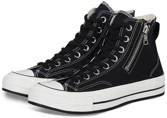 Converse 1970s RiRi Zipper RiRi 侧筒拉鍊 復古休閒 防滑耐磨 高筒 板鞋 男女同款 黑色 Shop Converse 1970s RiRi Zipper RiRi 侧筒拉鍊 復古休閒 防滑耐磨 高筒 板鞋 男女同款 黑色