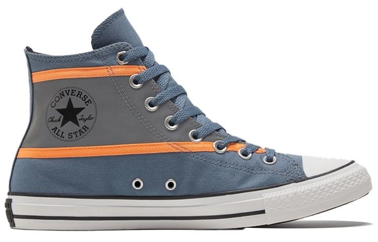 Order 匡威Chuck Taylor All Star 輕便減震 高筒復古帆布鞋 男女款 藍灰色