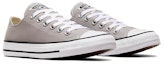 Shop Converse Chuck Taylor All Star 耐磨透氣 低筒 帆布鞋 男女共用 灰色